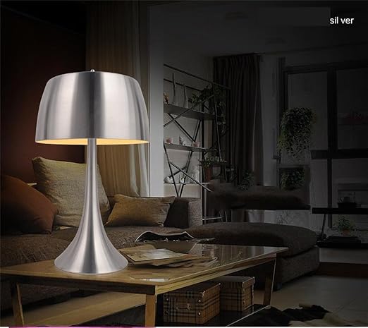 Nachttischlampe Schlafzimmer Minimalistisch Und Schick Wohnzimmer Sofa Moderne Deko Leuchte Ideen Geschenke Hochzeit Pastoral Modern Silber Amazon De Beleuchtung