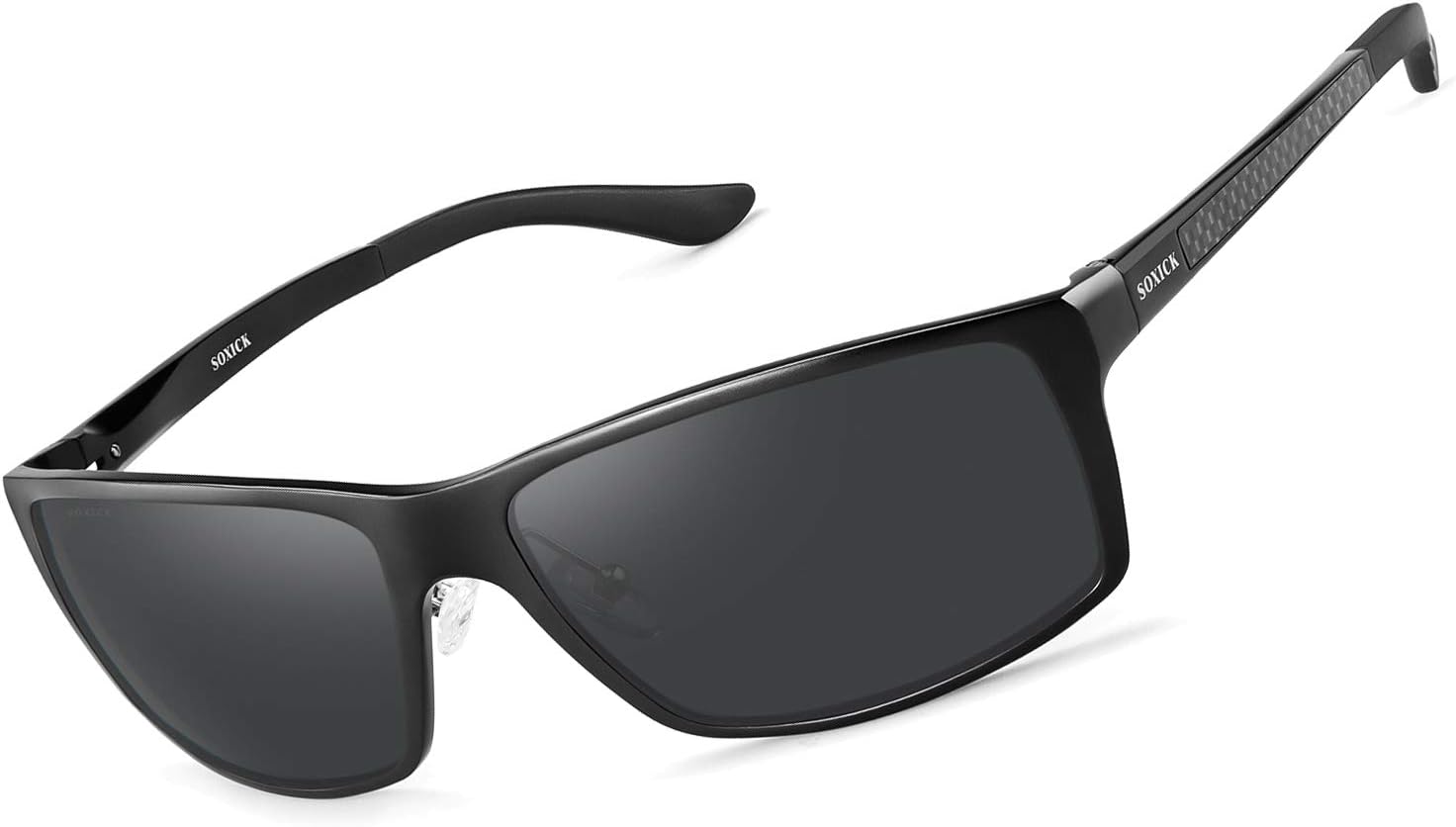 Polarized Sunglasses for Men Women, Adjustable Aluminum Metal Frame Driving Sunlasses