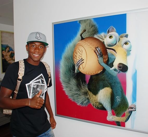 David Alaba (15x14 inch, 38x35 cm) Silk Poster Seide Plakat PJ1D-5FBA