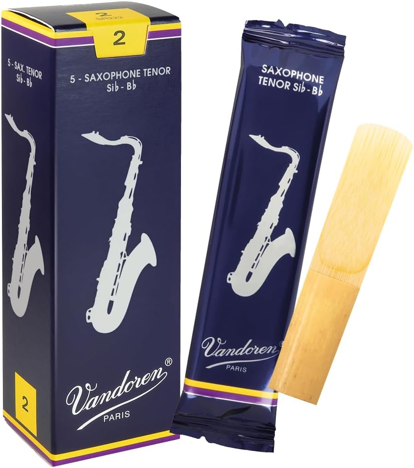 Vandoren Traditional Tenor Saxophone Reeds Box of 5 Strength 2