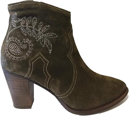 green suede ankle boots uk