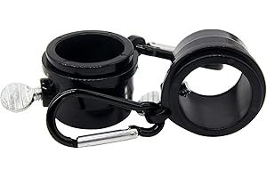 Uelfbaby- Flag Pole Mounting Ring Clip 1.5 Inch Diameter Rotating Mounting Rings Pack of 2 Black