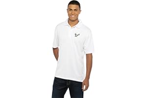 Vantage Apparel Men's White Collegiate Premium Moisture Wicking Icon Polo