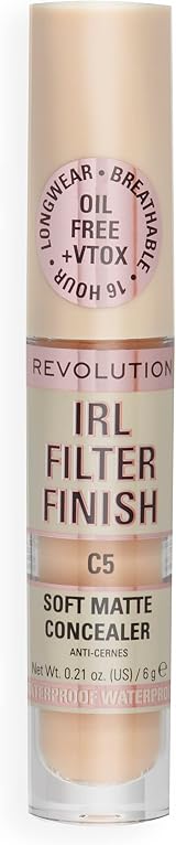 Makeup Revolution IRL Filter Finish Concealer C5 - Revolution Beauty London view 7