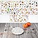 10 Sheets Halloween Art Nail Foil Transfer Stickers, Nail Decals Transfer Foil Box, DIY Decoration for Women and Kids, 10 Colors (Halloween Patterns)