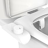 Ultra Slim Bidet Attachment for Toilet Self Cleaning Dual Nozzles Non Electric Bidet Attachment for Feminine Wash Adjustable