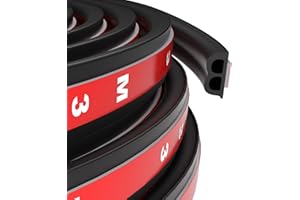MUELNMEY Car Weather Stripping Windshield Rubber Seal,B-Shape 52.5FT Universal Self Adhesive Rubber Weather Draft Seal Strip For Car Window and Door,Engine Cover etc.weatherproof noise reduction and dustproof.