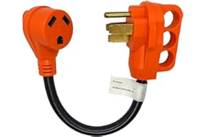 Sintron RV Adapter Cord 50 Amp Male to 30 Amp Female 18 Inch, NEMA 14-50P to NEMA TT-30R Dogbone Electrical Converter with Grip Handle, Heavy Duty STW 10 AWG 125V/3750W, for RV Camper, Travel Trailer.