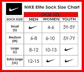 size medium nike socks