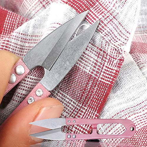 U Sewing Scissors Clippers,MIUSIE 12 PCS Mini Small Snips Trimming Nipper,Mini Sewing Scissors,Embroidery Thrum Yarn Fishing Thread Beading Cutter for Sewing - Thumbnail 7