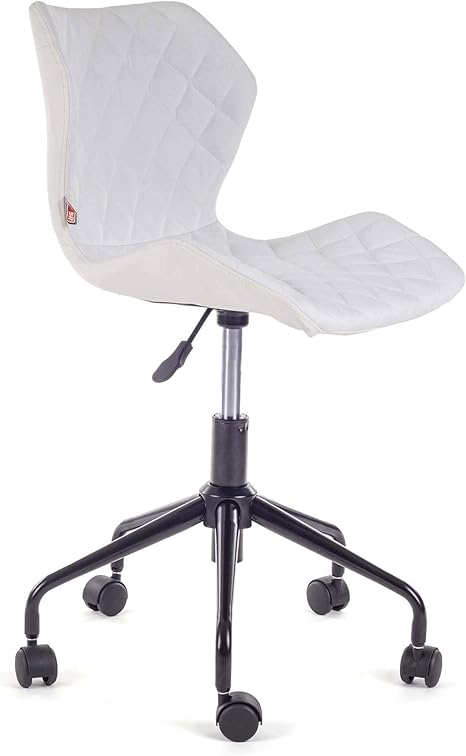 My Sit Chaise De Bureau Siege De Bureau Tabouret Fauteuil Hauteur Reglable Similicuir Rembourre Avec Rouleau Neuf Design En Blanc Amazon Fr Cuisine Maison