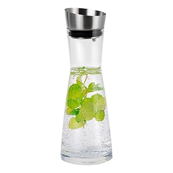 OMAGO, Glaskaraffe Mit Deckel, Wasserkaraffe, Saft, Produktbild-Vorschau 7