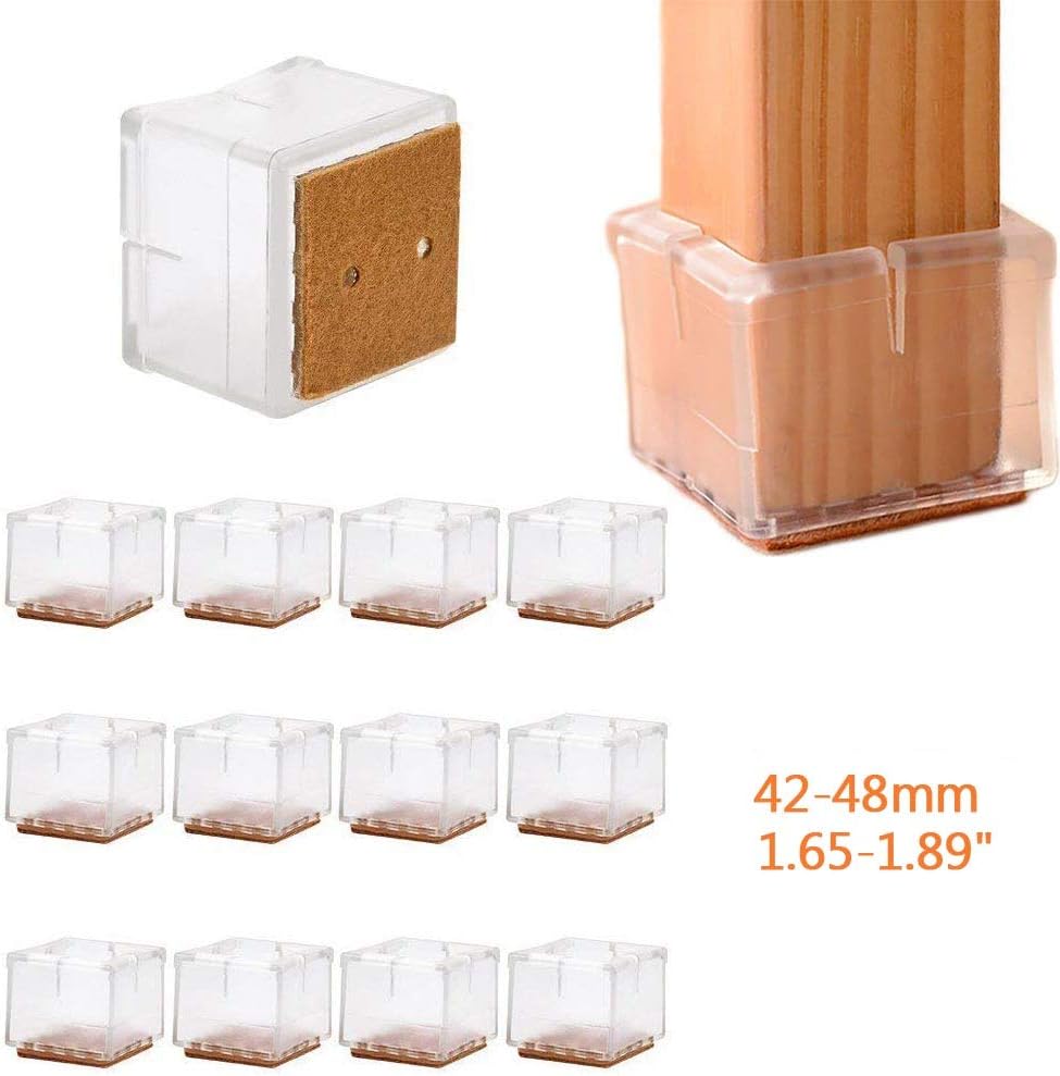 HOTSO Silicone Chair Leg Caps Feet Pads Furniture Table Desk Covers Foot Pads Wood Floor Protectors Set to Safeguard Hardwood Floors, Hard Flooring Furniture From Scratches