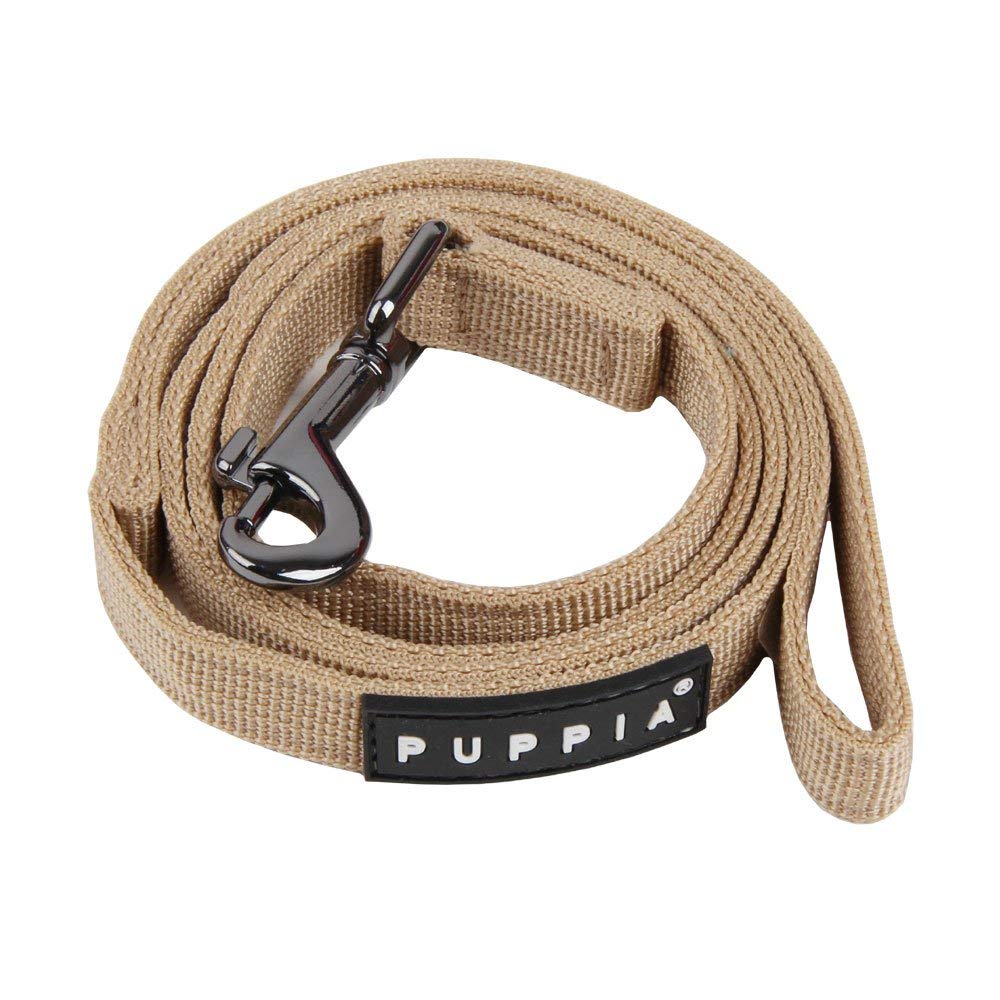 Puppia Nylon Lead Soft Dog Collar, Small, Beige — image 1
