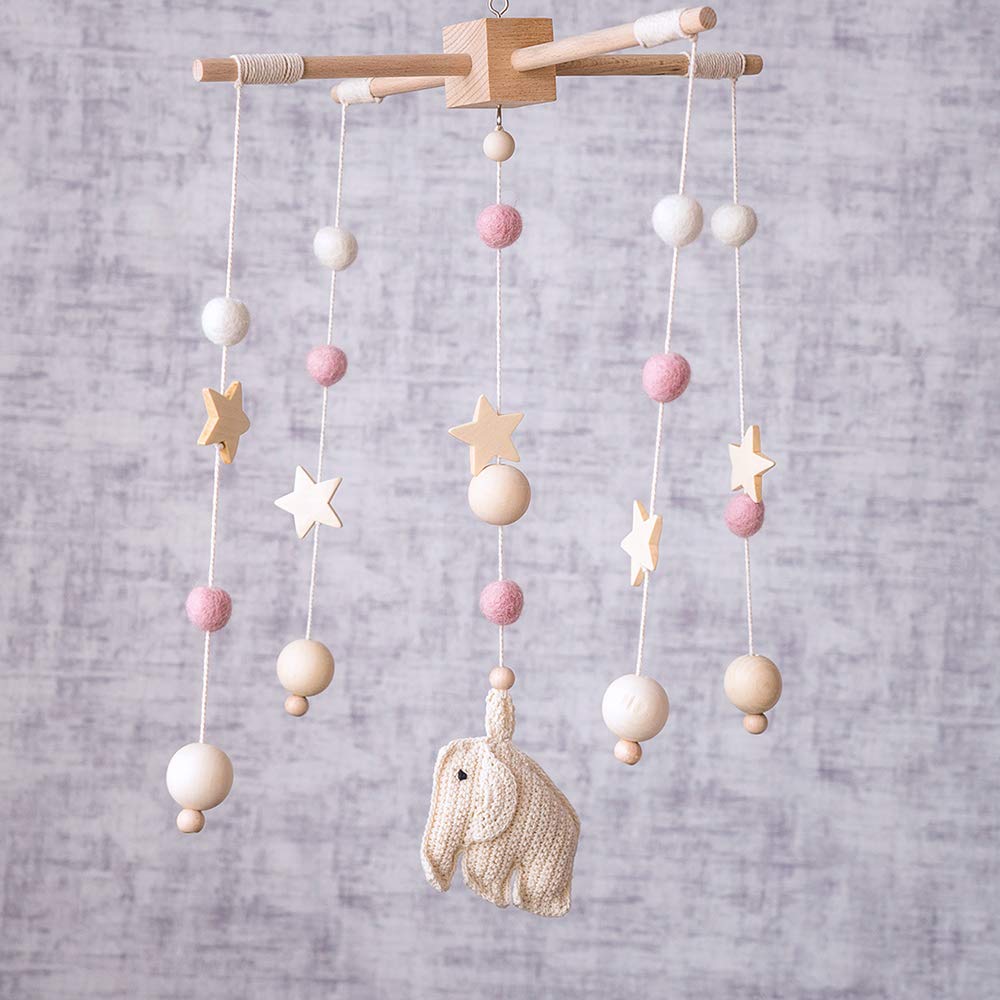 Neutral Baby Mobile/Felt Ball Mobile/Cot Mobile/Nursery Mobile/Crib Mobile/Custom Made Mobile/Pom Pom Mobile/Baby Shower