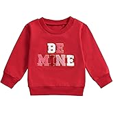 Socutebabe Toddler Girl Valentines Outfit Kiss Me Shirts Crewneck Sweatshirt Pullover Tops Infant Baby Spring Clothes