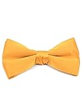 TheDapperTie Young Boy's Gold Pre-tied Clip On Bow
