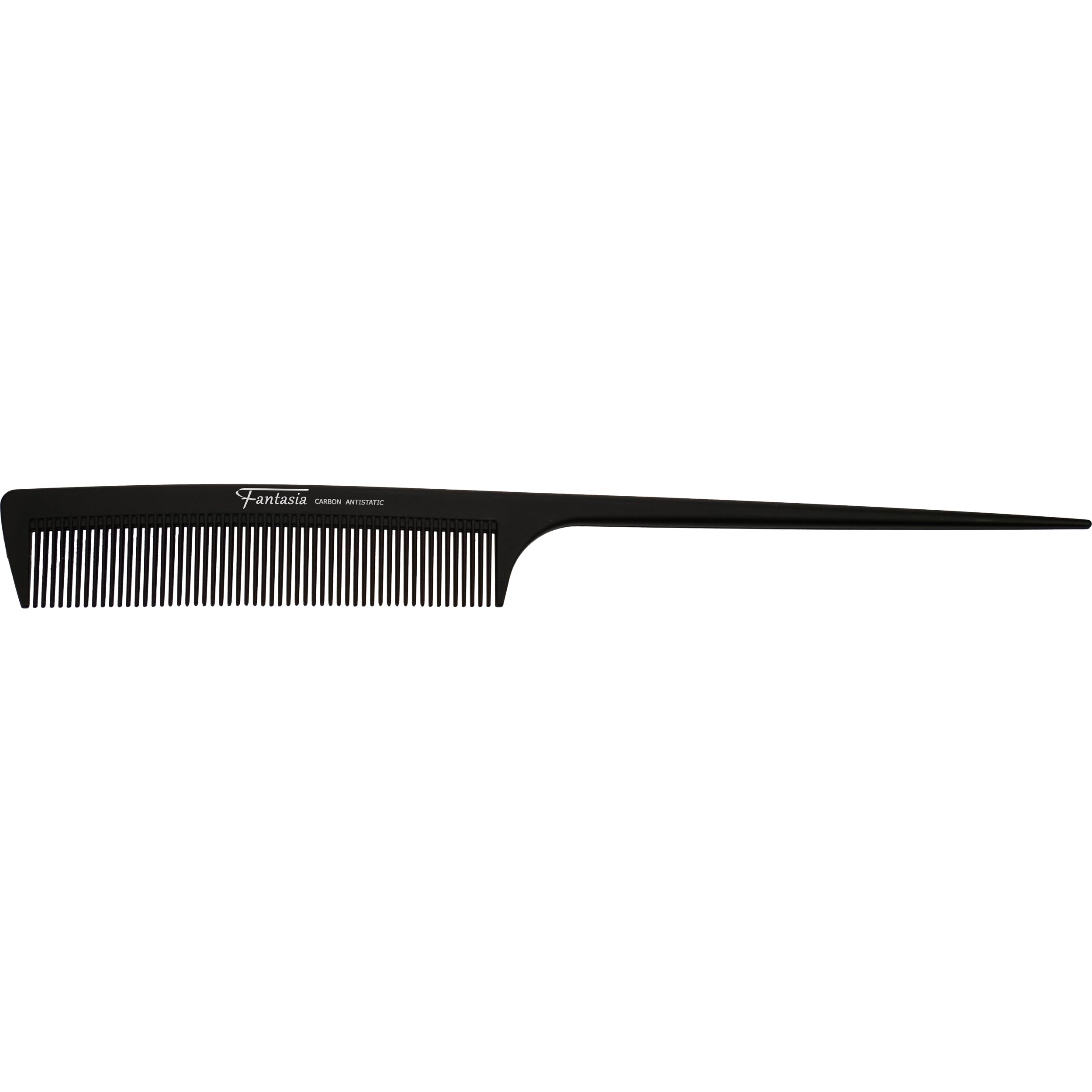 Carbon Fine Handle Comb Anthracite