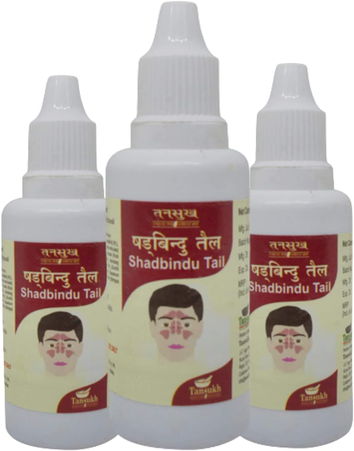 Amrut TANSUKH Shadbindu Taila ayurvedic Oil, Tel, tailam | 25ml (Pack of 3) 25ml X 3 = 75ml