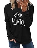 ONLYSHE Womens Long Sleeve Crewneck Tunic Tops