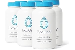 Spa Monthly by EcoOne | Gentle All-Natural Spa Treatment | Conditioning Hot Tub, Pool, & Spa Cleaner | Above, In-Ground, or I