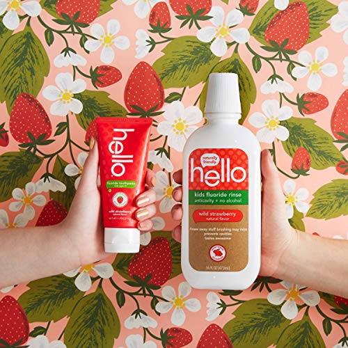 Hello Natural Wild Strawberry Kids Fluoride Toothpaste and Fluoride