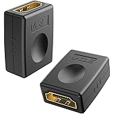 VCE (2 Pack) HDMI Female to Female Adapter Gold Plated High Speed HDMI Female Coupler 3D&4K Resolution