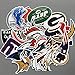 Football NFL New England Patriots Philadelphia Eagles Badge Laptop Stickers Soccer Star Stickers Computer Car Skateboard Motorcycle Bicycle Luggage Guitar Bike Decal 32pcs Pack (Football Logo）
