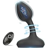 Vibrating Butt Plug, Prostate Massager Anal Vibrator with Remote Control 10 Vibration Modes, Silicone Rechargeable Anal Plug