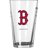 logobrands MLB Scatter 16oz Pint Glass (Boston Red Sox)