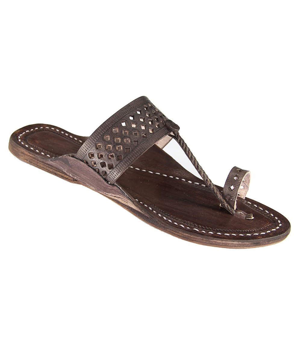 ekolhapuri awesome looking ladies authentic handmade genuine leather kolhapuri chappal