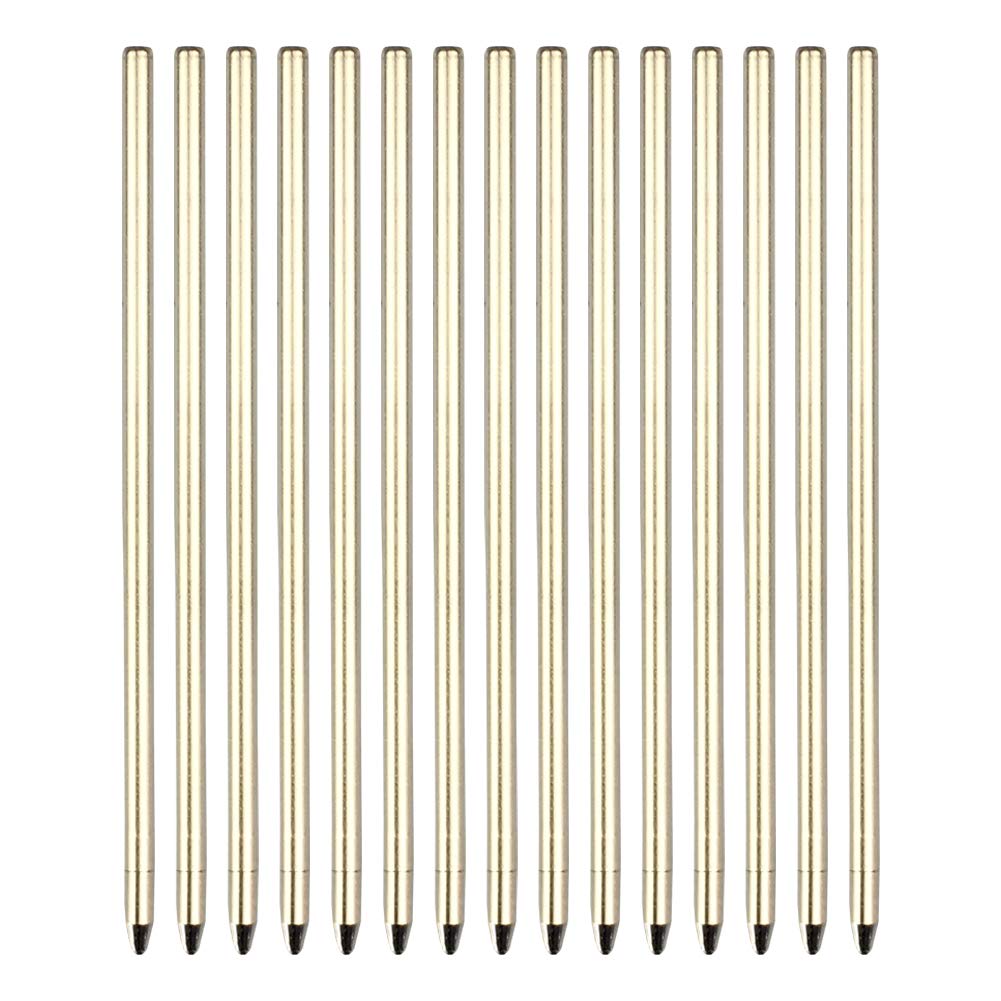 smttw Muticolor Pen Refill Ink for 4-in-1 Mutifunction Pen, Mechanical Pens Refills, Metal Tip, 5 pieces (Blue Ink, Red Ink, Black ink)， A Pack of 15