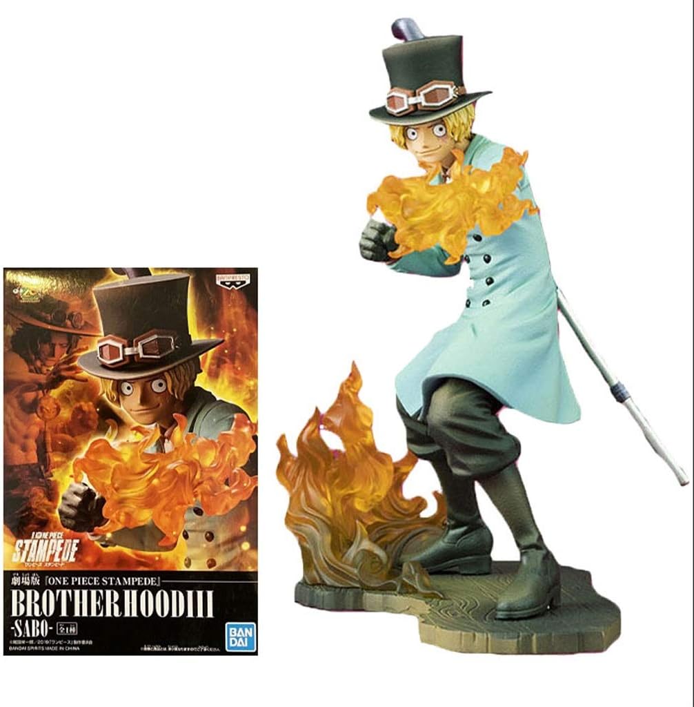 Amazon Py ワンピーススタンピードサボアクション置物炎は ワンピースの周辺機器からルフィのエースの弟人気漫画ギフト玩具装飾を足枷 置物 オブジェ オンライン通販