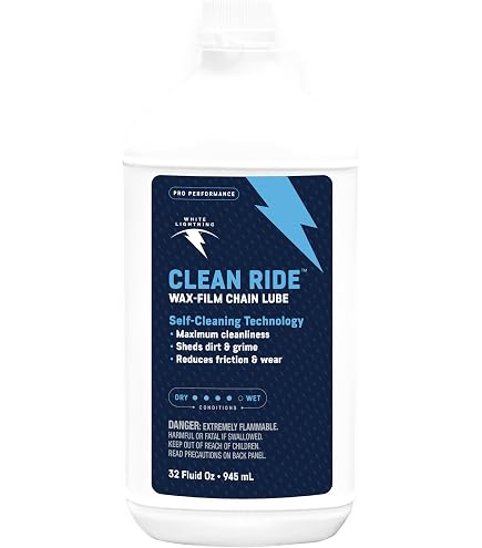 White Lightning Clean Ride Bike Chain Wax Lube - 32oz Bulk | Bicycle Chain Lubricant