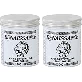 Set of 2 Renaissance Wax Polish Micro-crystalline 200ml Containers