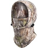 homeemoh Camo Protective Balaclava Fleece Hunting Face Mask Winter Warm Balaclava Hat Cold Weather Hood Cap