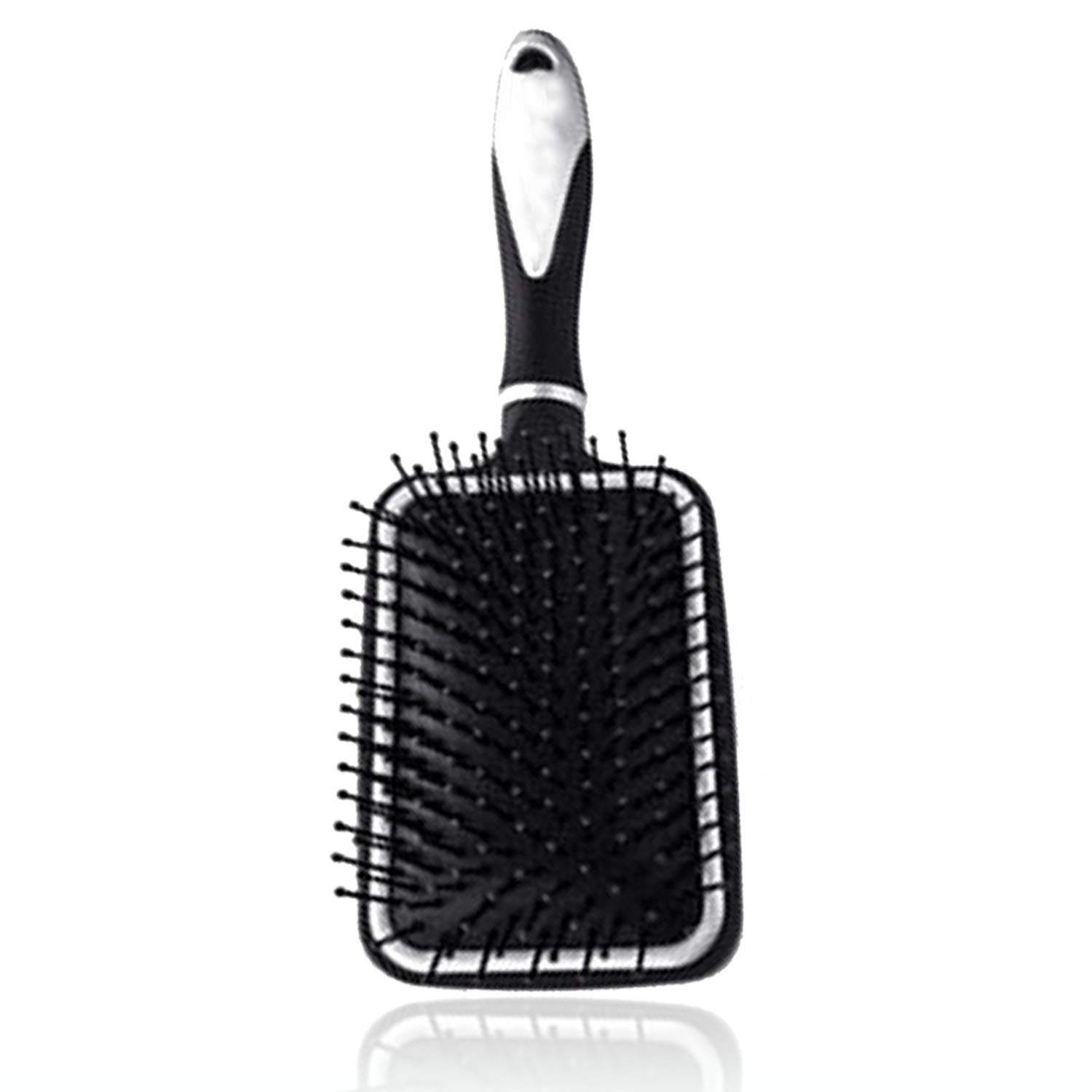 AKH® Large Paddle Hairbrush | Hairbrush for Thick Long Curly Wavy Dry or Damaged Hair | Reducing Hair Breakage with Nylon Bristles with Thermo Rubber Ends