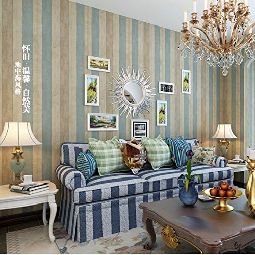 Umweltfreundliche Selbstklebend Vlies Stoff Tapete Mit Kleber Schlafzimmer Mediterran Blau Holz Glas Selbstklebend Tapete Blau Amazon De Baumarkt