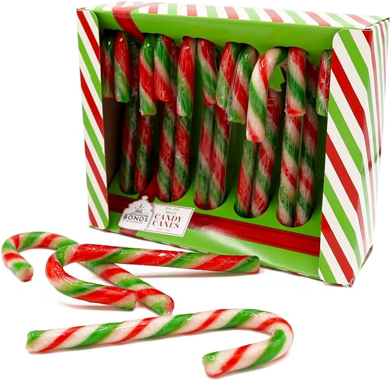 Bonds of London Candy Canes Mint Flavour 12 Pack 144 g Box