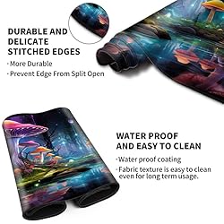 EDGFRTOIO Playmat 24" x 14" Game Mats Tabletop