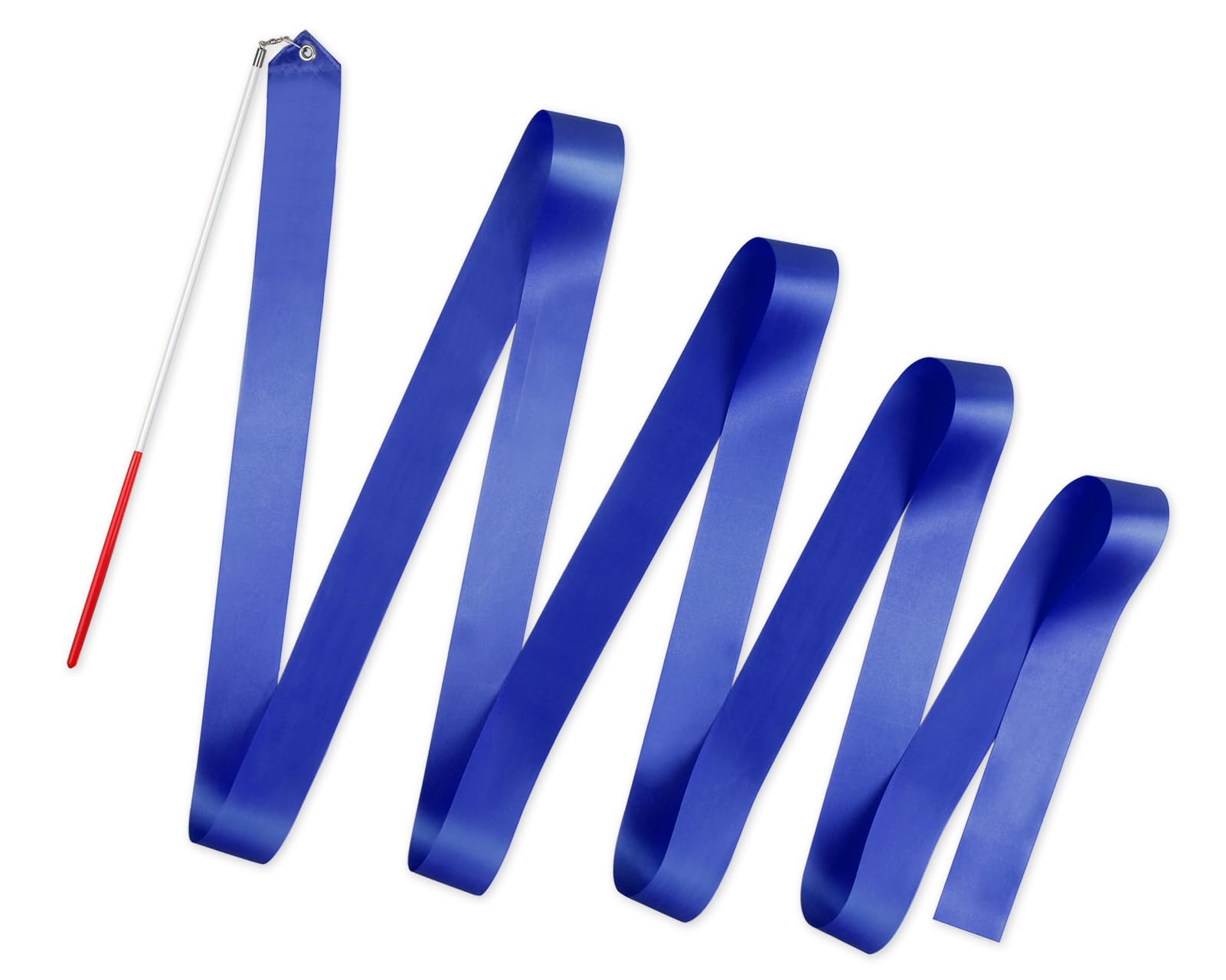 SCSpecial Rhythmic Gymnastics Ribbon 4m Dance Streamer on Stick for Baton Twirling