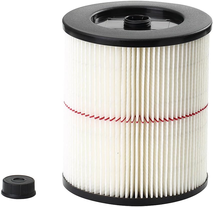 Craftsman 9-17816 General Purpose Red Stripe Vacuum Cartridge Filter, 8.5 Inches - White/Red: Home Improvement