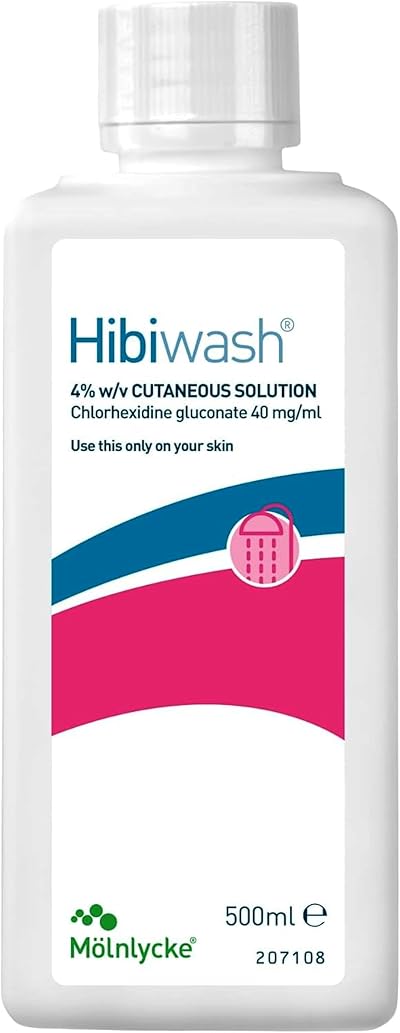 Hibiscrub Hibiwash Antimicrobial Skin Cleanser 500 ml Bottle