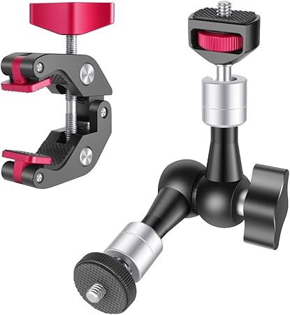 Amazon Neewer マジックアーム 関節式 調節可能 7インチ スーパークランプ付き デジタル一眼レフ ミラーレスカメラ ビデオカメラ Ledライト フラッシュライト フィールドモニタービデオに対応 雲台 ヘッド 通販