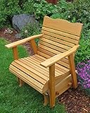 Kilmer Creek 2' Cedar Porch Glider W/stained Finish, Amish Crafted