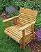 2’ Cedar Porch Glider W/stained Finish, Amish Crafted