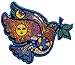 Artist Dan Morris World Flower Power Peace Dove Sign Iron On Hippie Patch