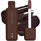 about-face Matte Fluid Eye Paint Weightless – High-Pigment Liquid Eyeshadow, Long-Lasting, No-Budge Matte Finish, Vegan & Cruelty-Free (Chocolate Brown)