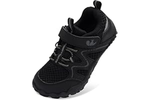 FEETCITY Kids Barefoot Shoes Boys Girls Sneakers Toddler Walking Shoes Kids Hiking Shoe Lightweight Outdoor Tennis Shoe