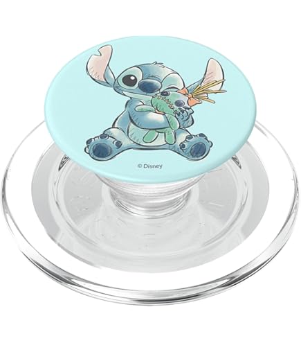 Lilo & Stitch – PopGrip Standard Con Stampa Aerografata Nome E Cuori, Accessorio Ufficiale Disney Per Cellulare - 4